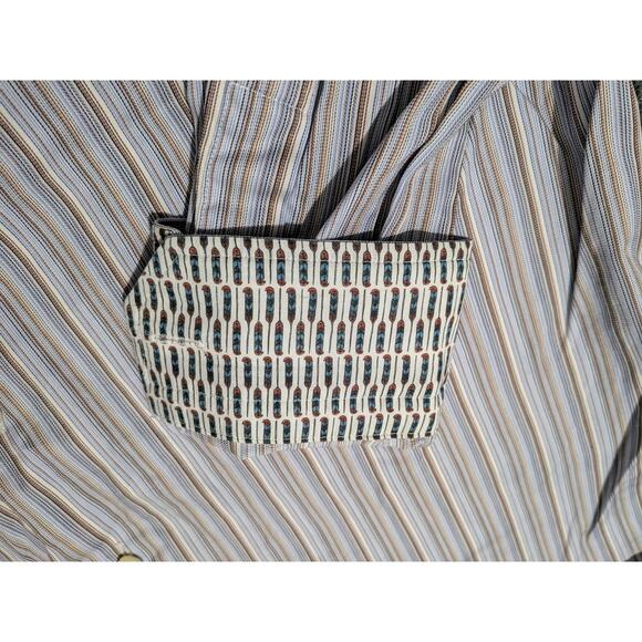 Eton Shirt Mens Size Medium 39 15.5 Contemporary Long Sleeve Flip Cuff - Picture 6 of 7